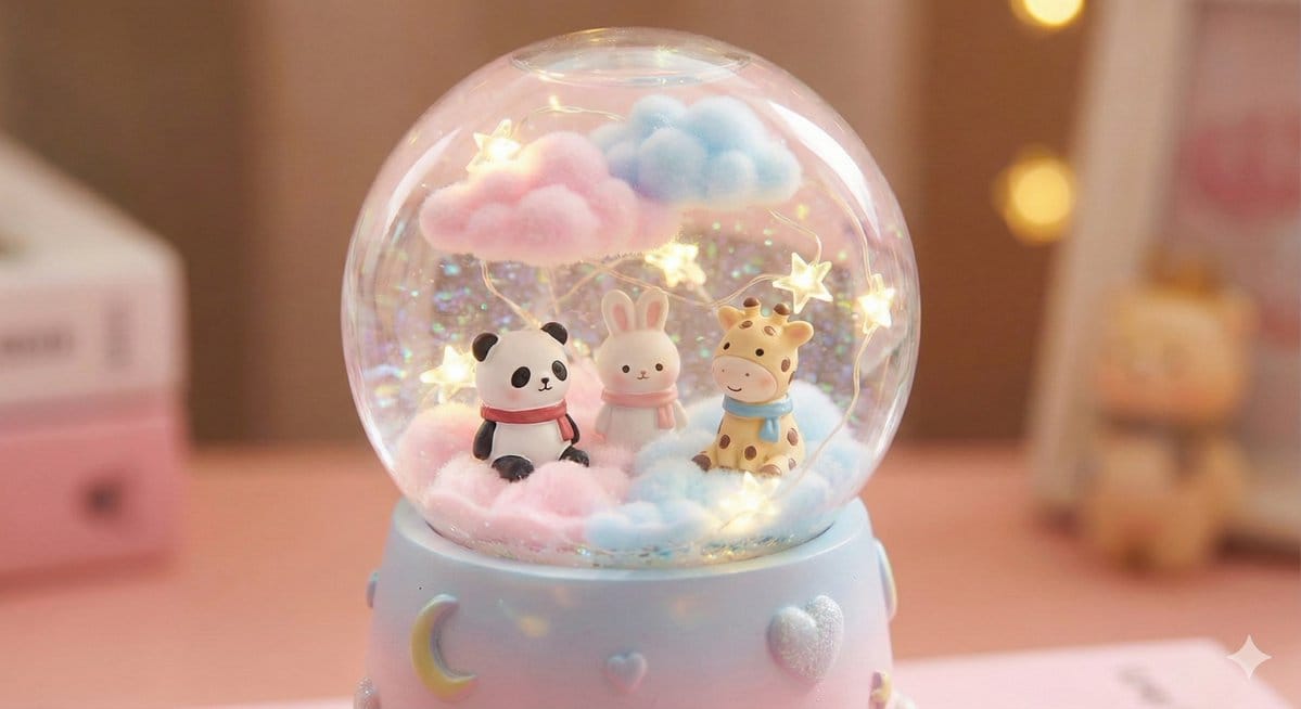 13 Snow Globe Prompts for Nano Banana Pro - AI Generated Fantasy Style Image Example