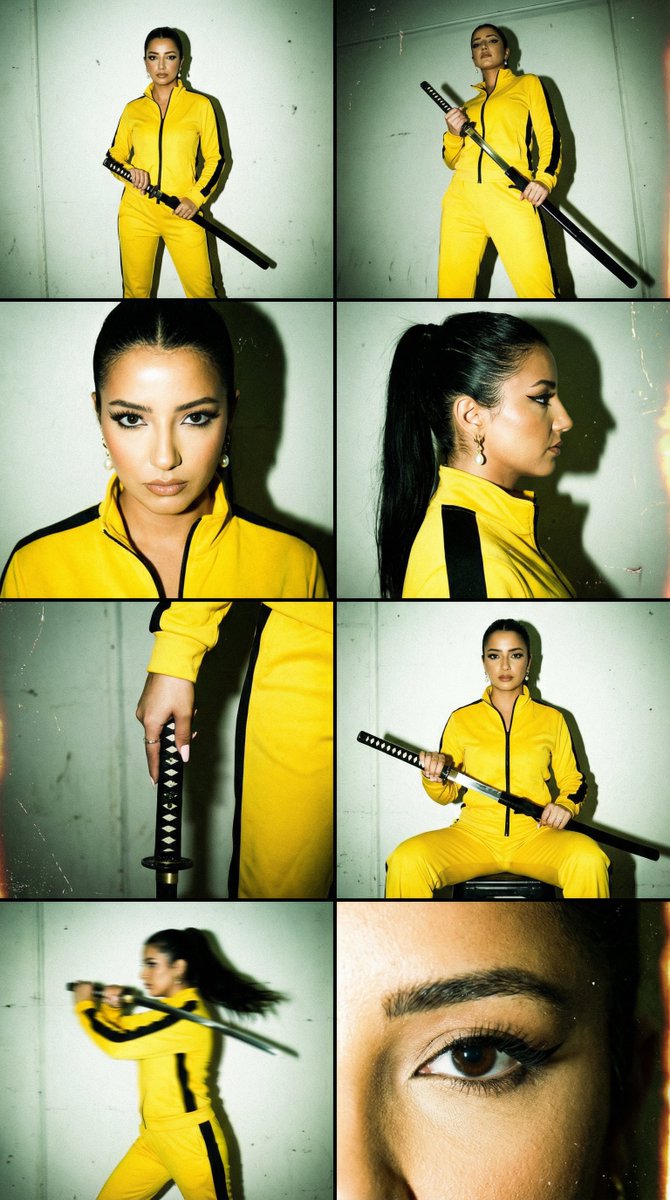 Preview image for 16mm Grindhouse Editorial Grid (Kill Bill Vibe) prompt