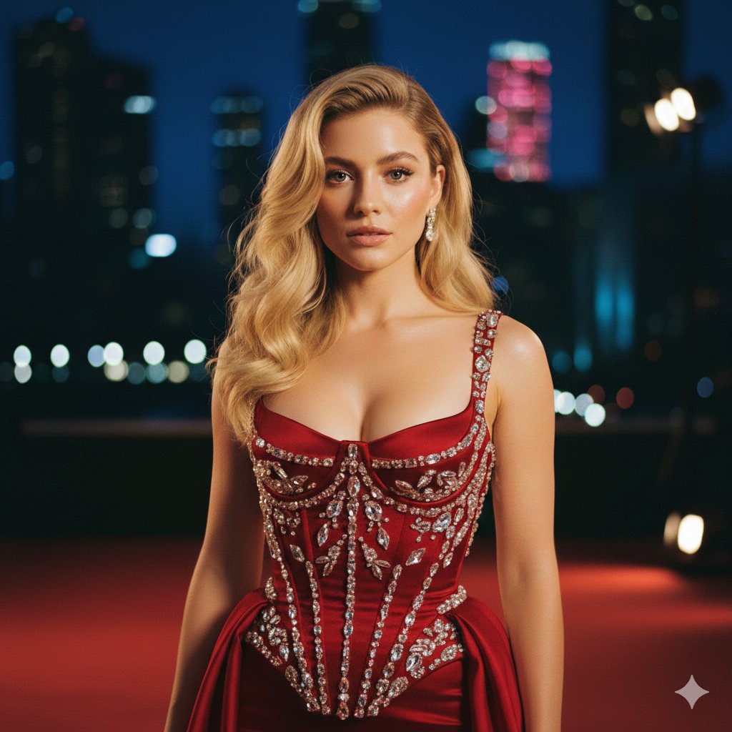 Preview image for 1950s Bombshell Fashion Editorial prompt