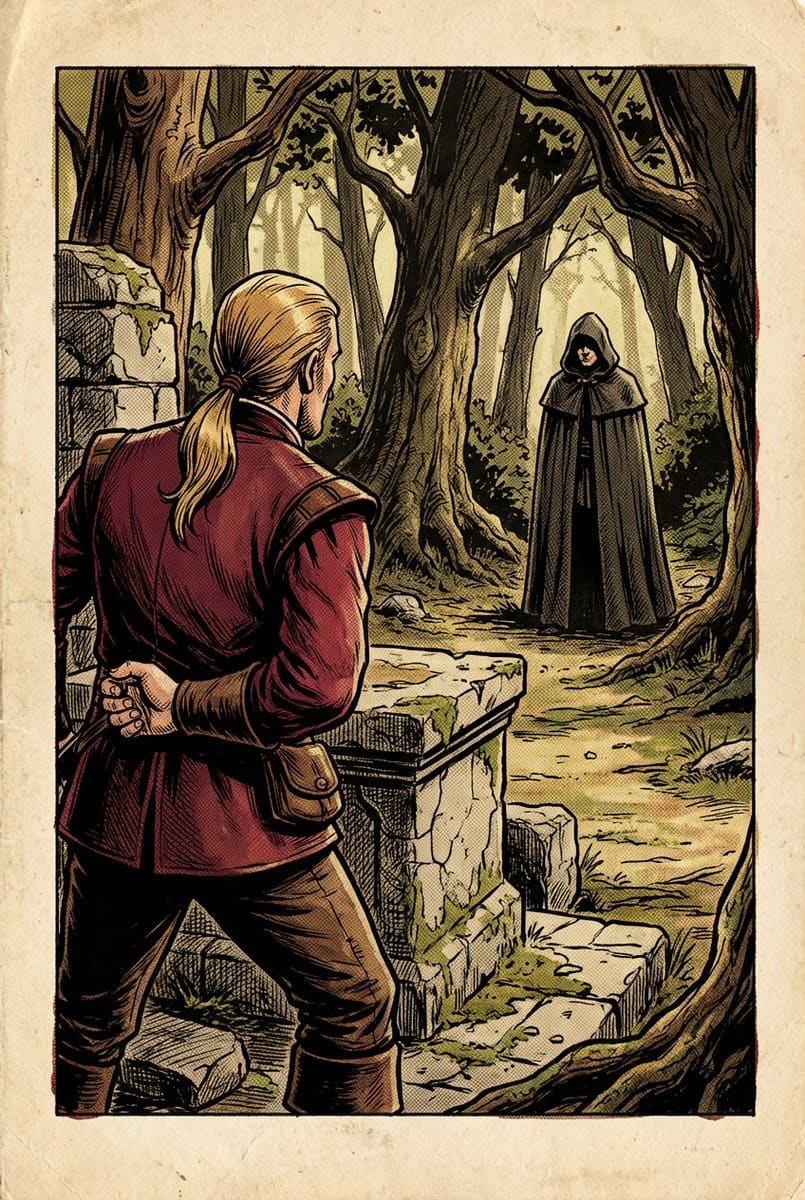 1980s RPG manual illustration (variant) - AI Generated Pixel art Style Image Example