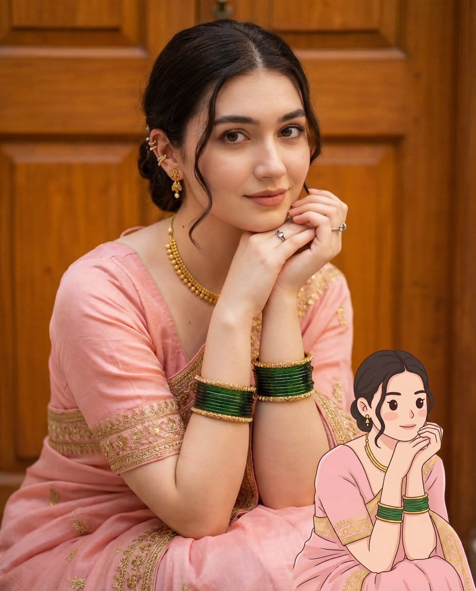 2D Cartoon Illustration from Photo Prompt - AI Generated Realistic Style Image