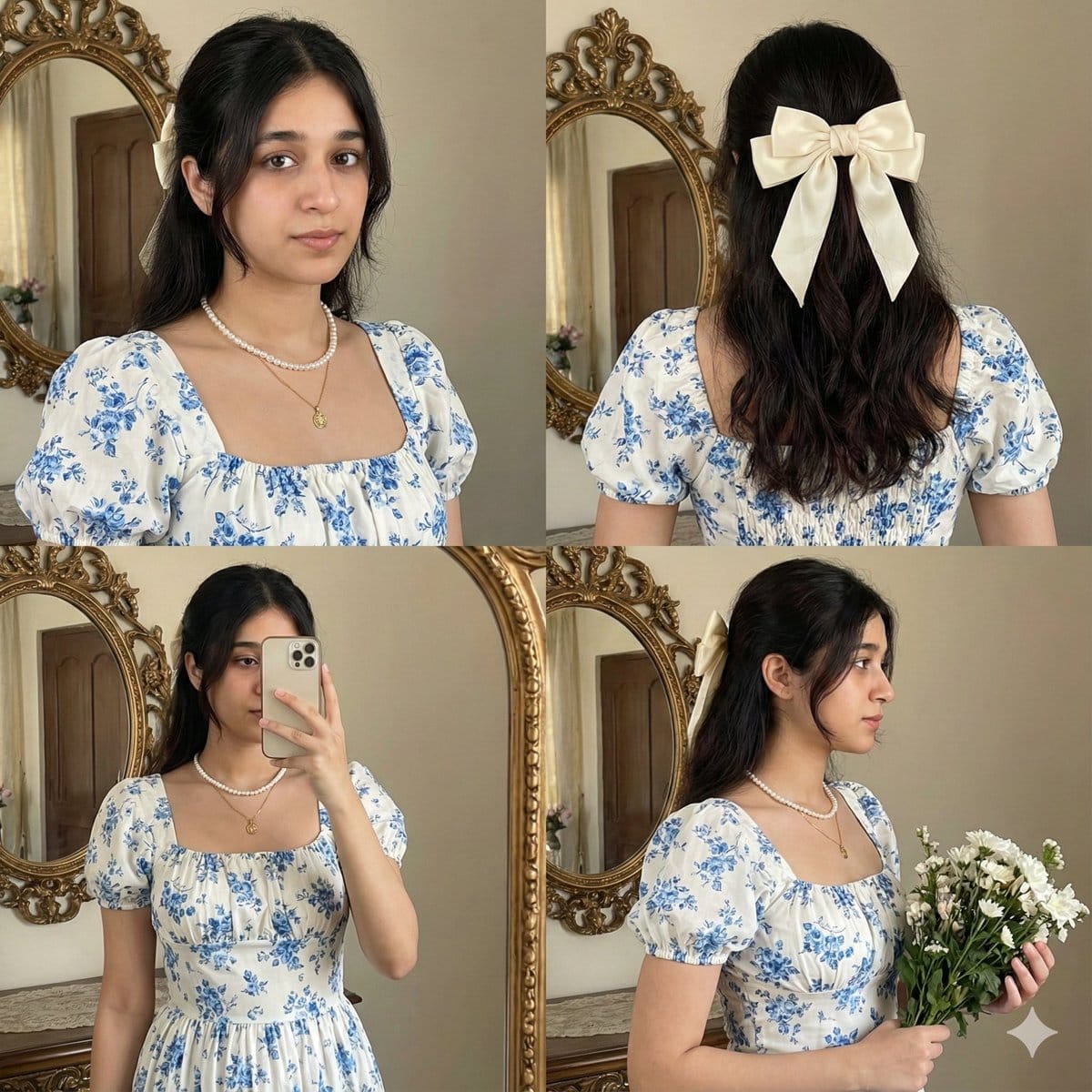 2x2 Collage with Strict Identity and Pose Matching - AI Generated AI Art Style Image Example