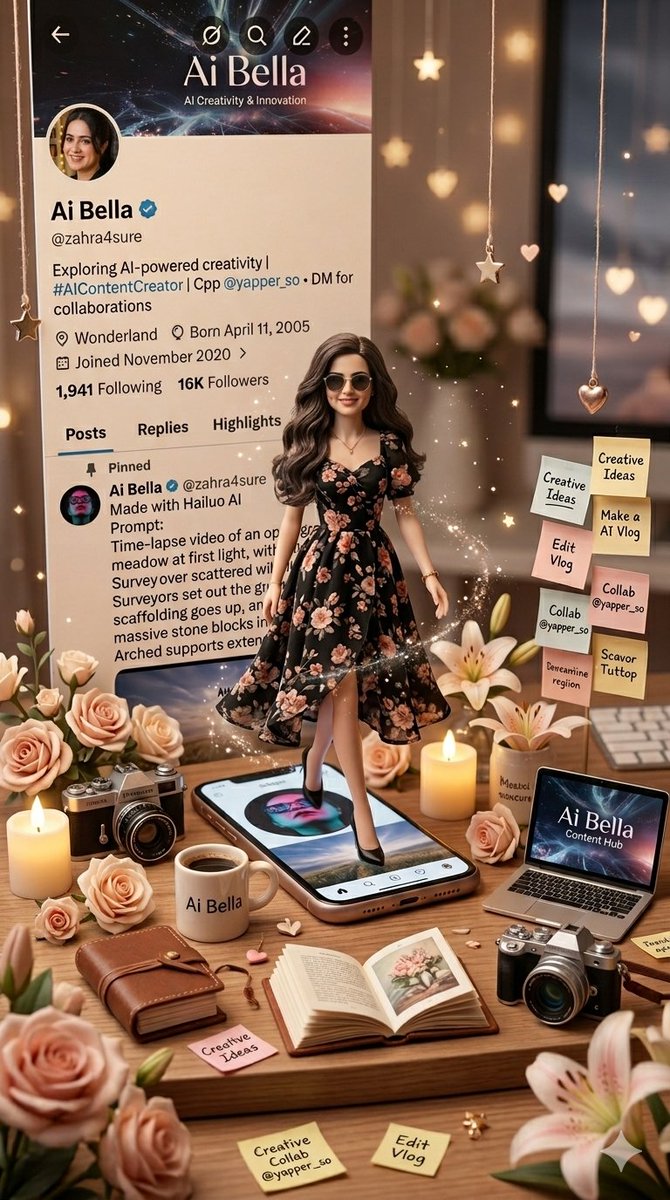 Preview image for 3D Miniature Instagram Diorama prompt