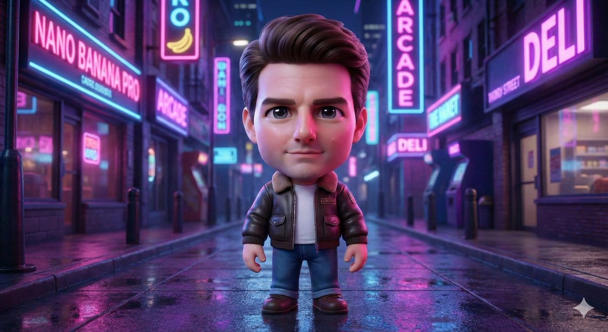 3D Neon Caricature of a Celebrity - AI提示词