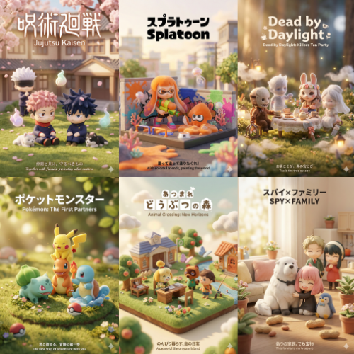 3D Q-Version Healing Toy Movie Poster Prompt Template (Pokémon Example) - Prompt IA
