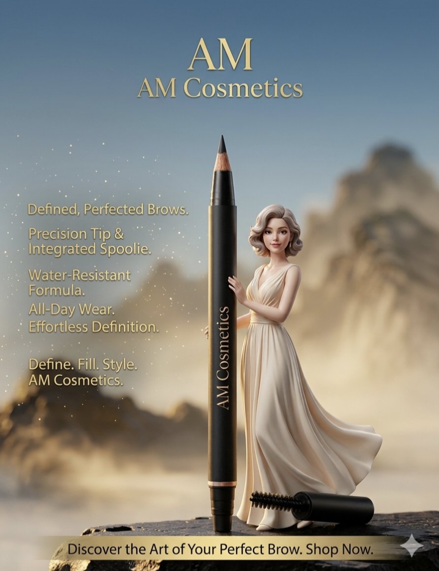 Preview image for 3D Rendered Eyebrow Pencil Advertisement prompt