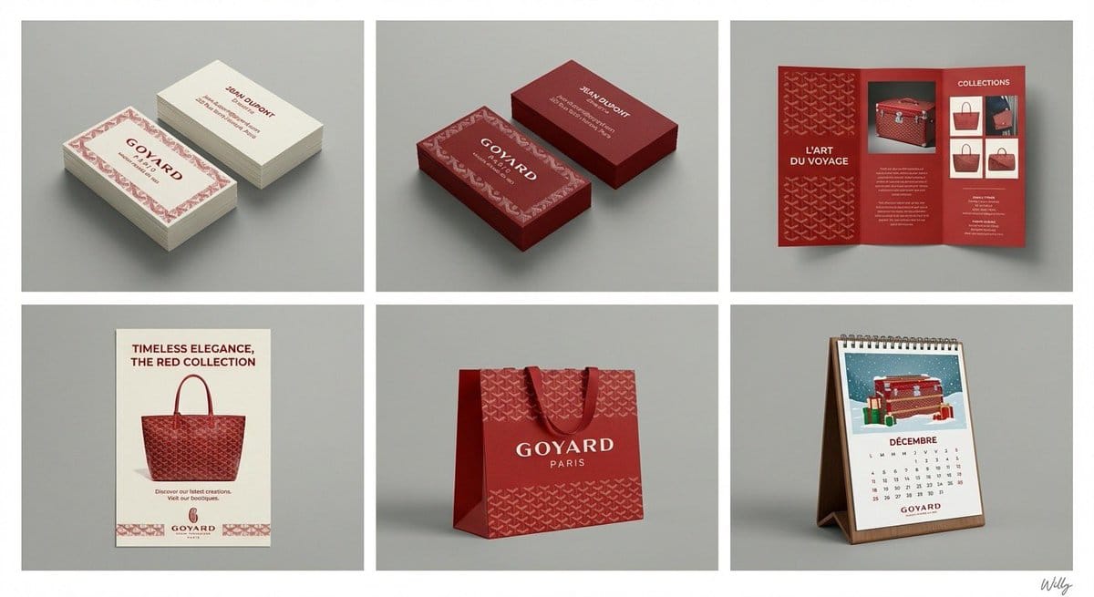 6-Panel Brand Identity Grid Mockup