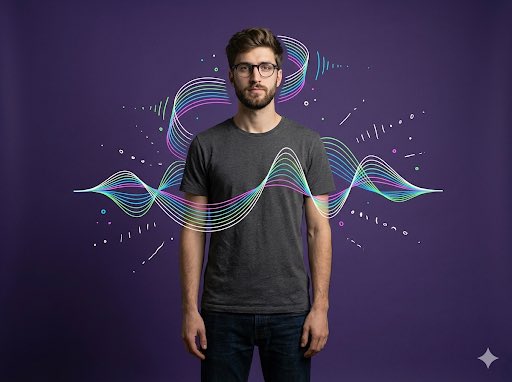Preview image for Abstract Audio Visualization Portrait prompt