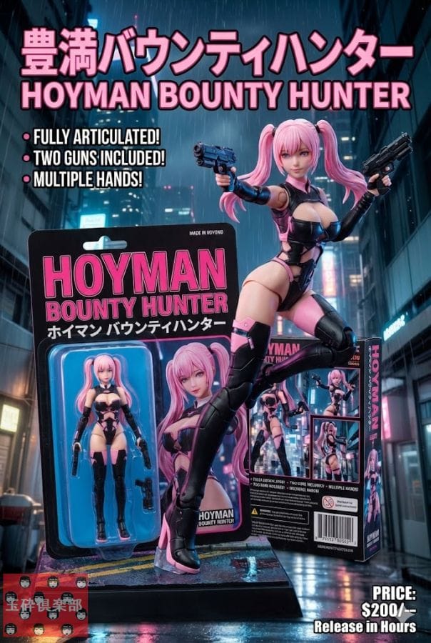 Action Figure Product Advertisement Image - Prompt IA