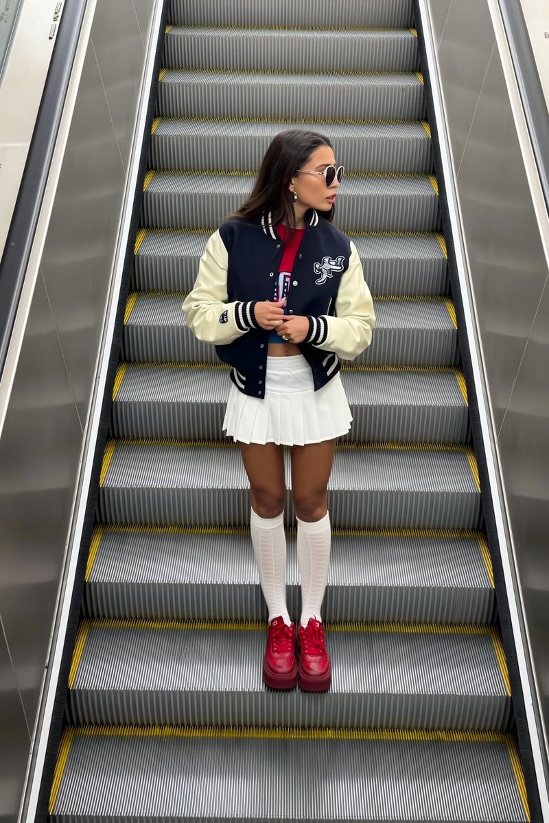 Preview image for AI Influencer Escalator Fit Check Prompt prompt