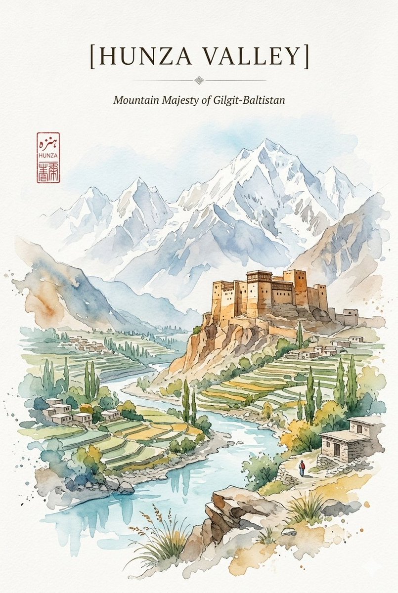 Preview image for Alpine Watercolor Travel Poster prompt