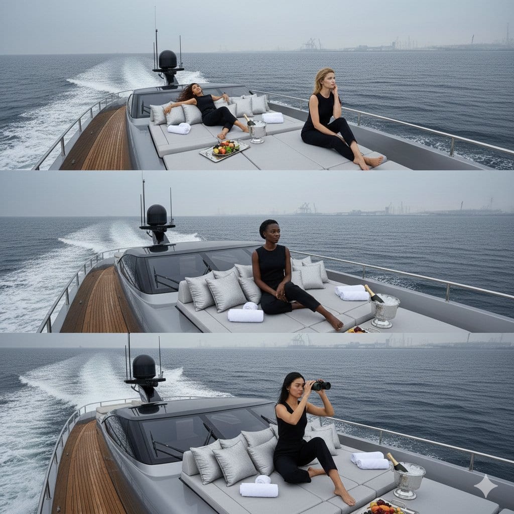 Ana de Armas on a Luxury Yacht (Simplified) - AI 프롬프트