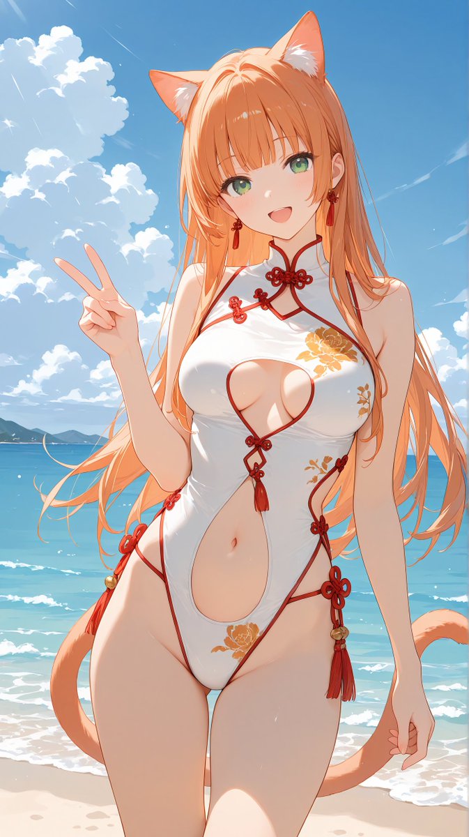 Preview image for Anime Illustration Prompt for China Dress Swimsuit prompt