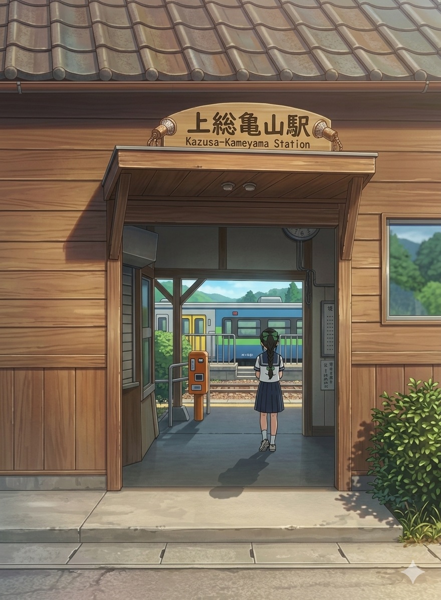 Preview image for Anime Railway Station Transformation prompt