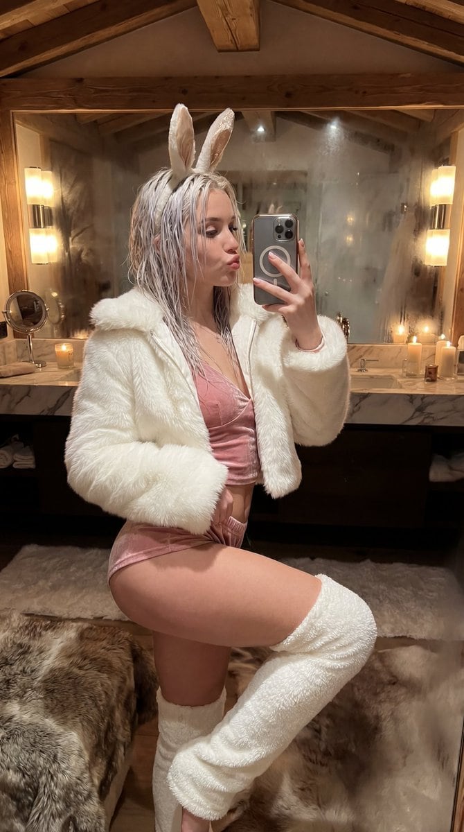 Après-Ski Naughty Bunny Selfie Prompt - AI Prompt