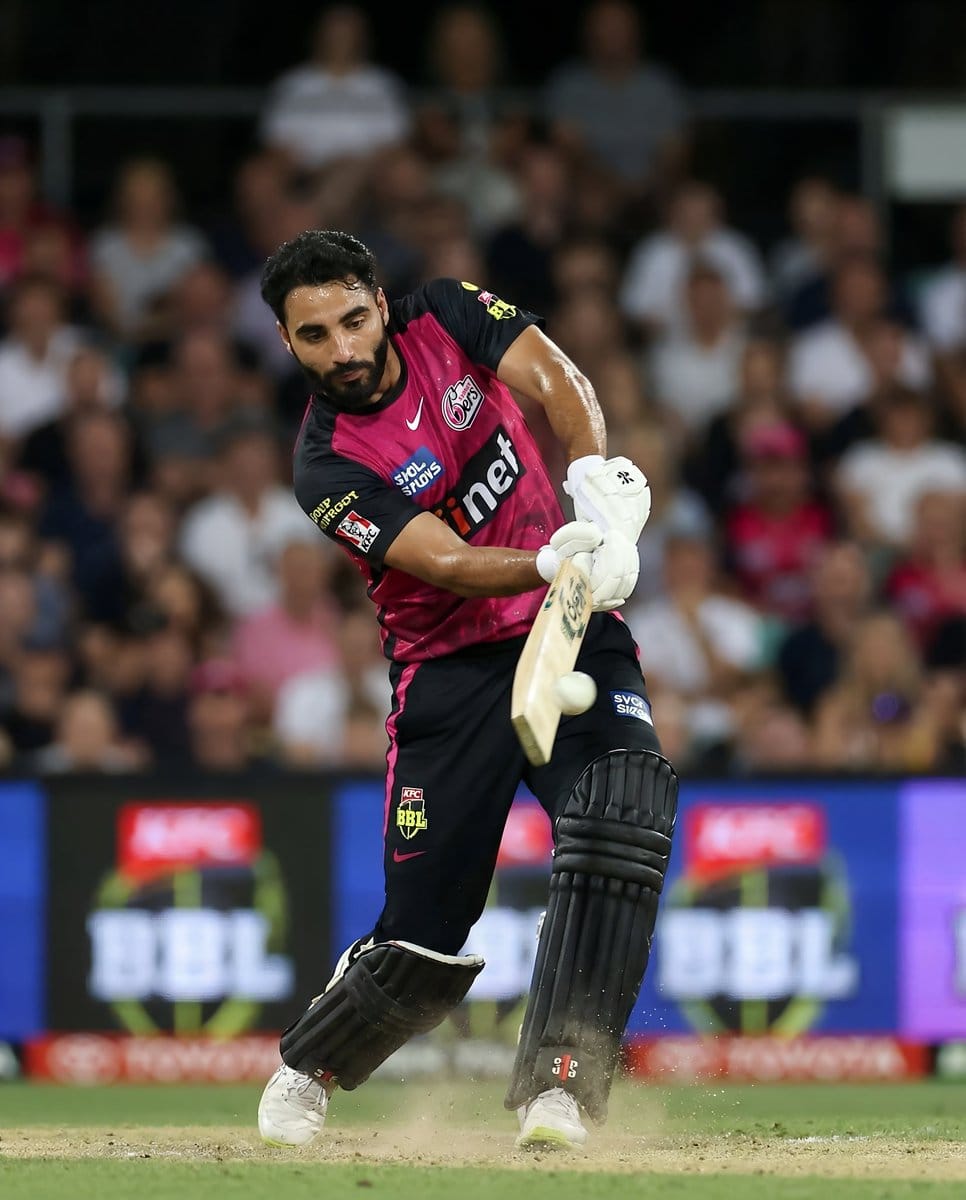 BBL Cricket Action Shot with Face Match - AI Prompt