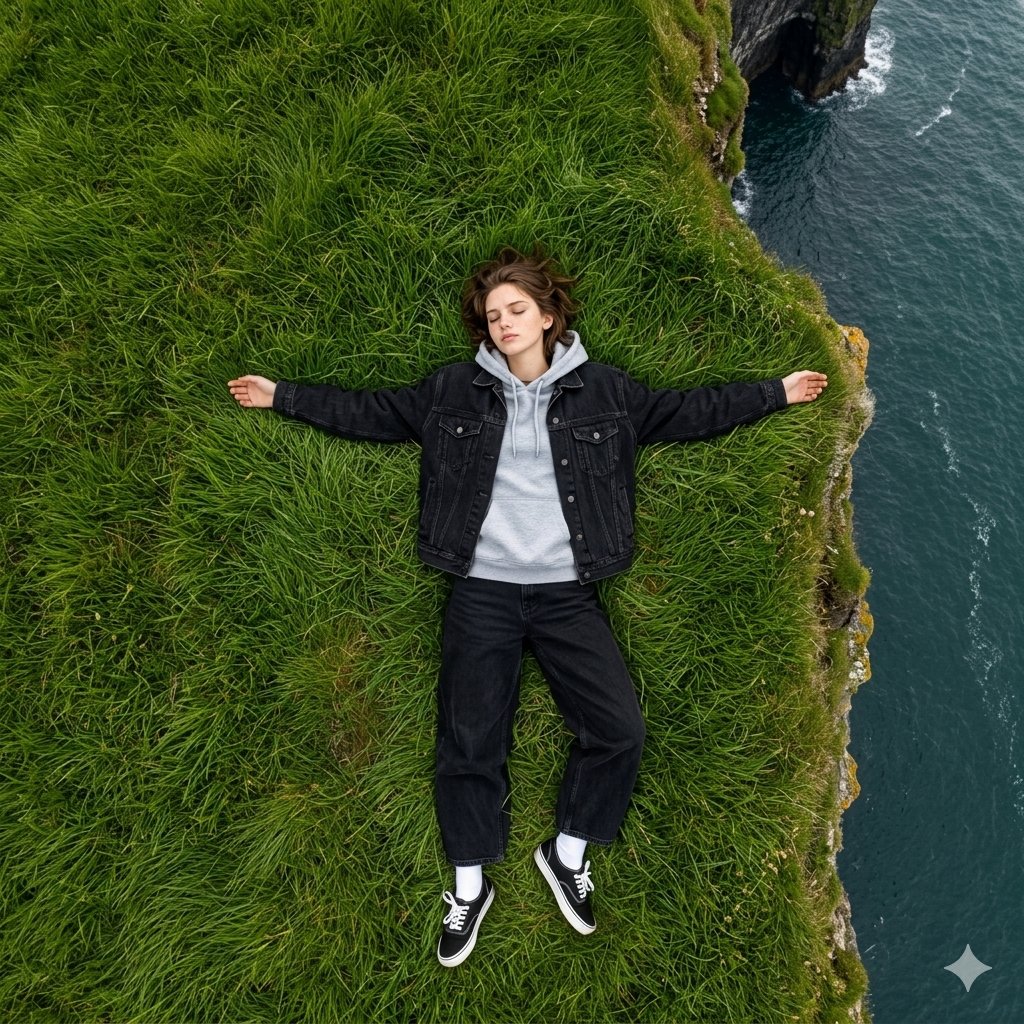 Preview image for Bird's Eye View Coastal Portrait prompt