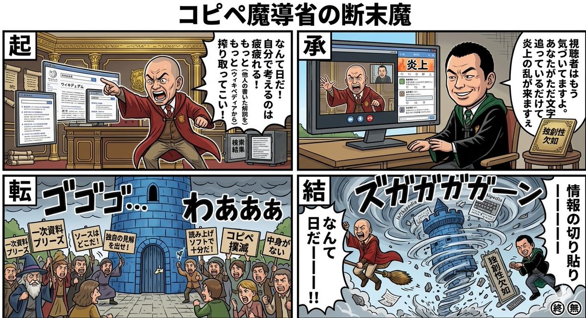 Preview image for Black Comedy Manga Prompt: Ministry of Magic prompt