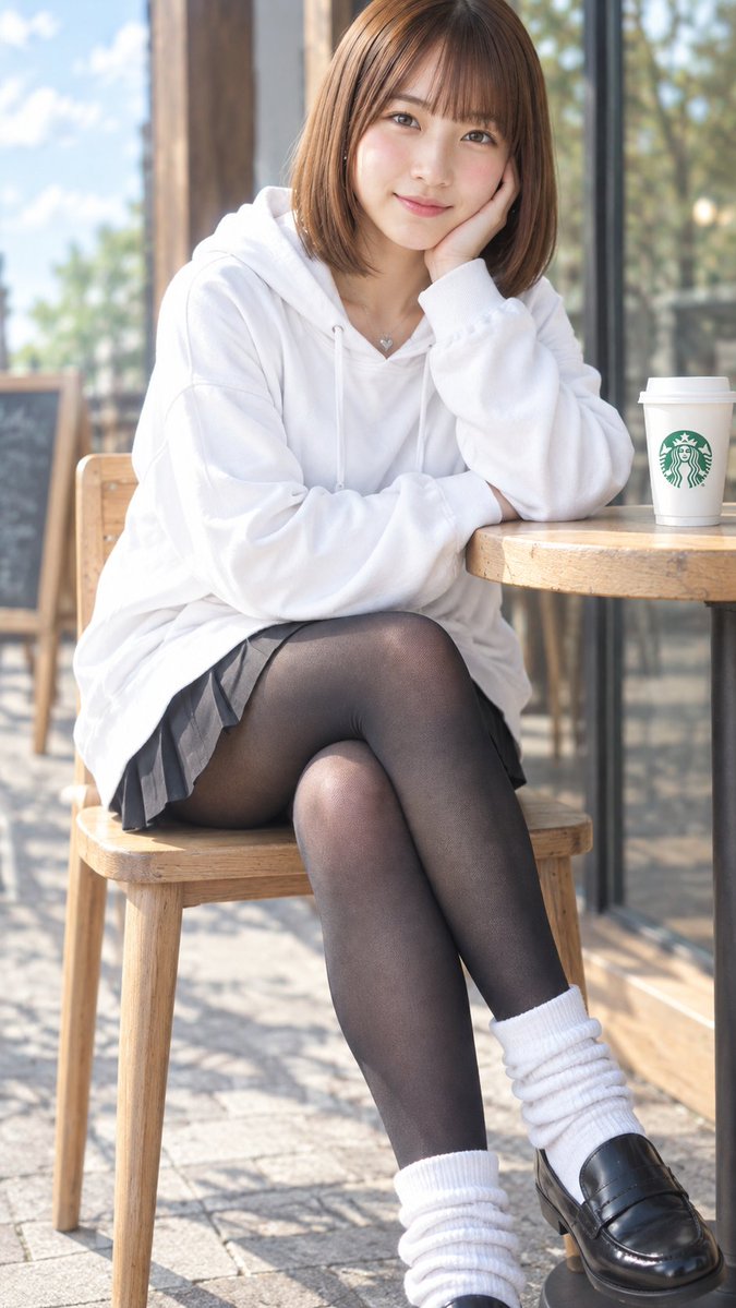Preview image for Cafe Terrace Portrait Prompt prompt