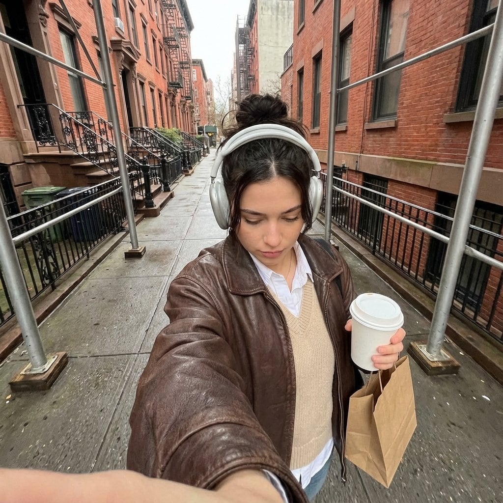 Candid Urban Street Photography Prompt (JSON Structure) - AI Generated Realistic Style Image Example