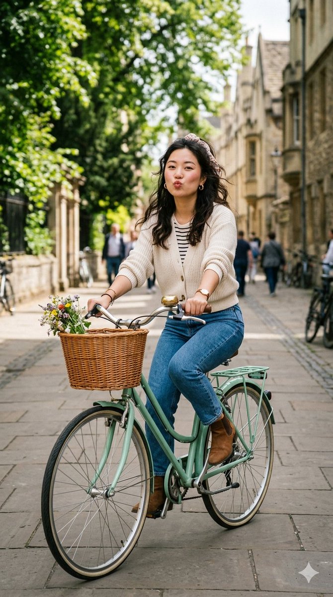 Preview image for Candid European Bicycle Shot prompt