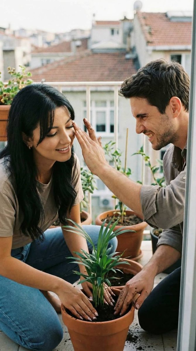 Candid Photoreal Plant Planting Scene Prompt