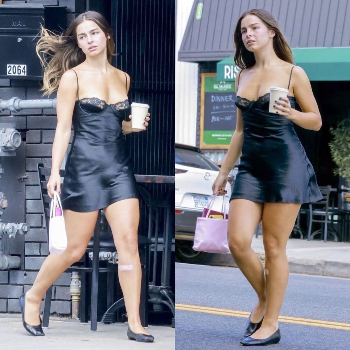 Candid Street Fashion Shot with Bandage Detail - AI 프롬프트