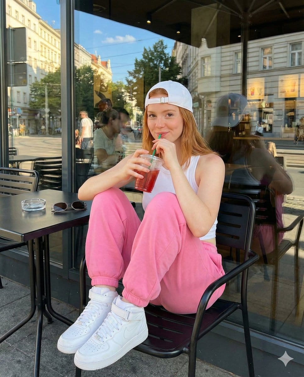 Candid Street Photography at European Cafe - KI-Prompt