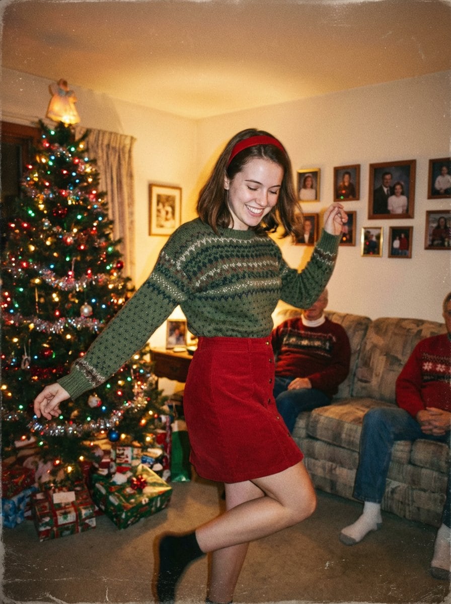 Candid Vintage Holiday Scene Photography Prompt - Prompt IA