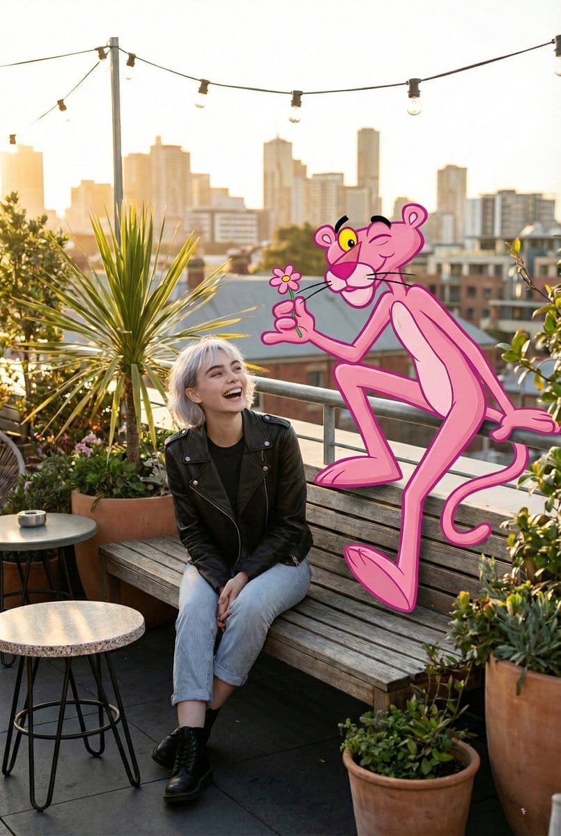 Cartoon Character in Art Gallery Scene Prompt - Prompt IA