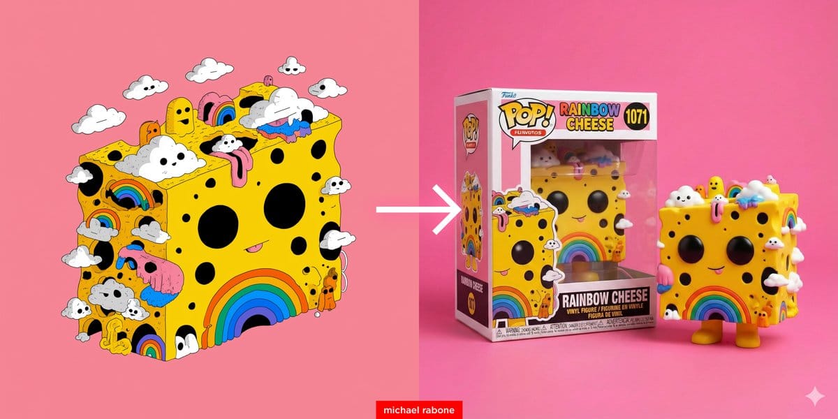 Cartoon to Funko Pop Transformation Prompt - AI Generated AI Art Style Image Example
