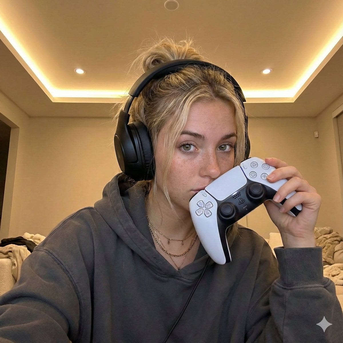 Casual Gamer Selfie Portrait - Промпт ИИ