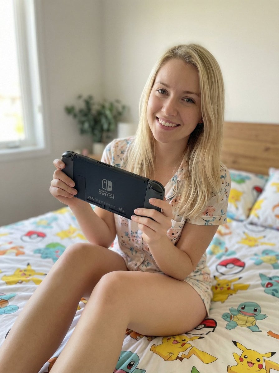 Casual Lifestyle Portrait with Nintendo Switch Prompt - Prompt de IA