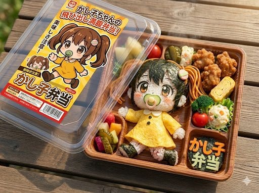 Character Ekiben (Lunch Box) Product Shot - Prompt IA