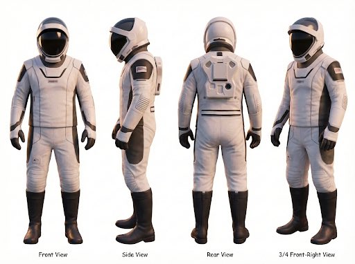 Preview image for Character Sheet for 3D Model Generation prompt
