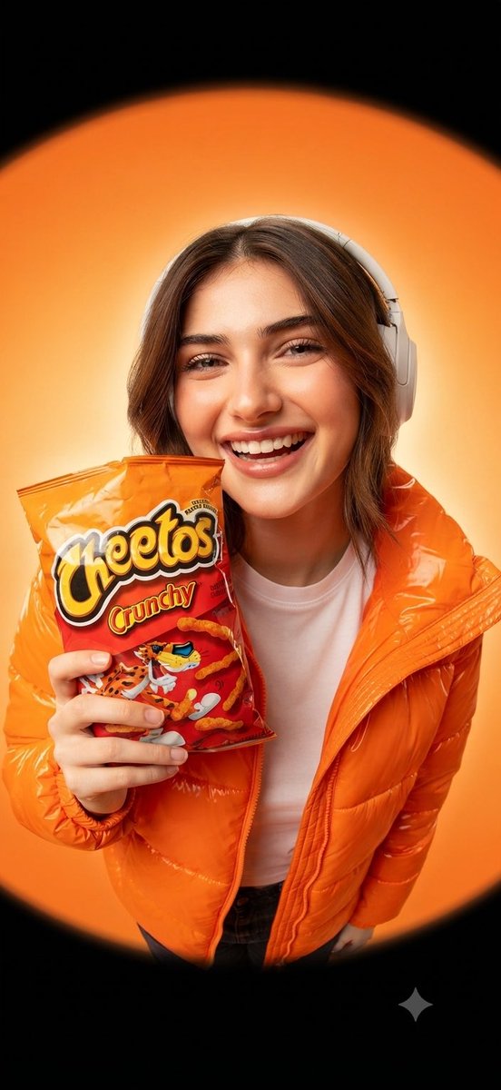 Preview image for Cheetos Snack Ad Portrait prompt