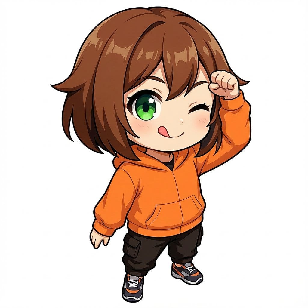 Chibi Character 'Tehepero' Pose Generation Prompt - Prompt IA