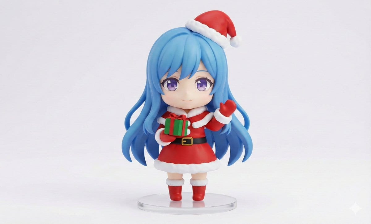 Chibi Santa Character Figure Generation Prompt - Prompt IA