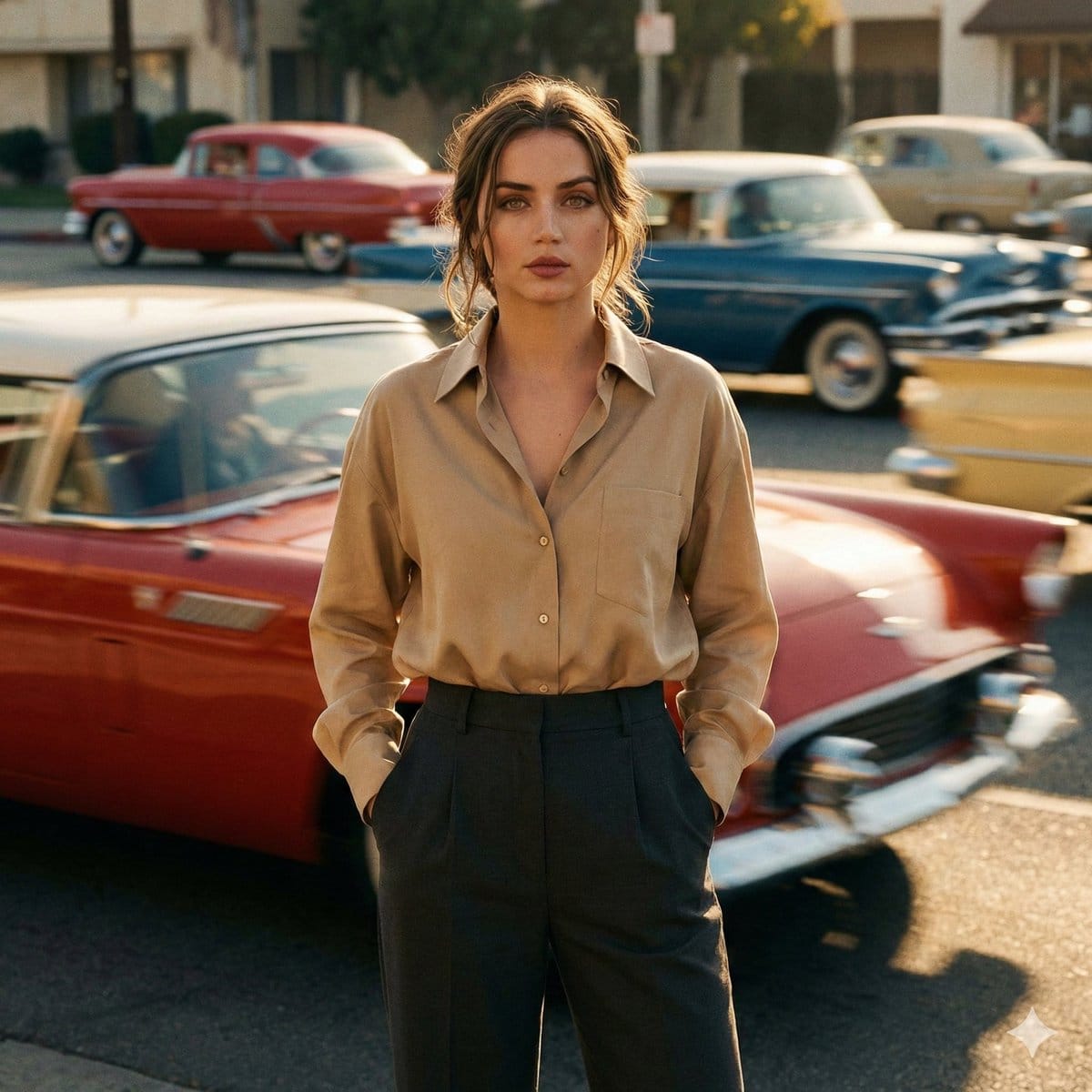 Preview image for Cinematic Fashion Photo with Motion Blur Prompt prompt