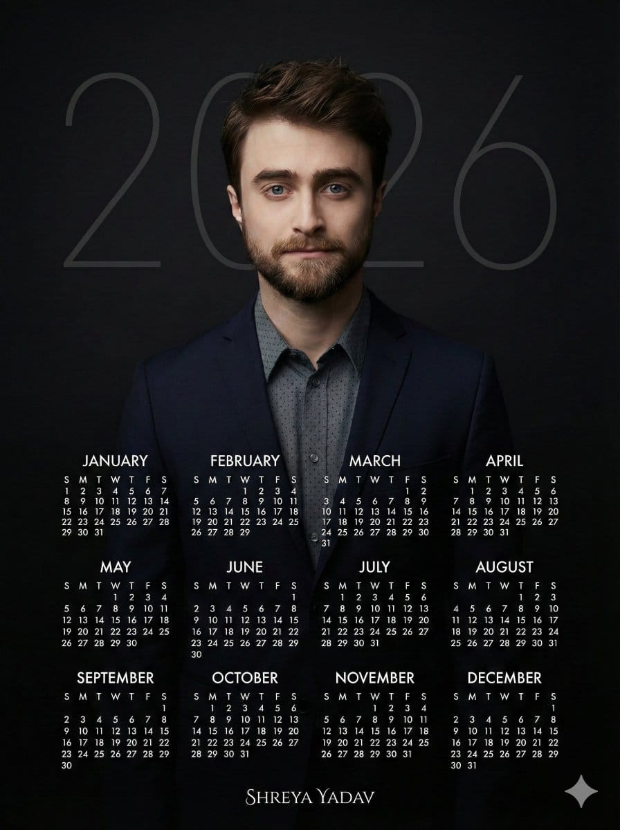 Cinematic 2026 Calendar Poster Prompt - AI Generated AI Art Style Image Example