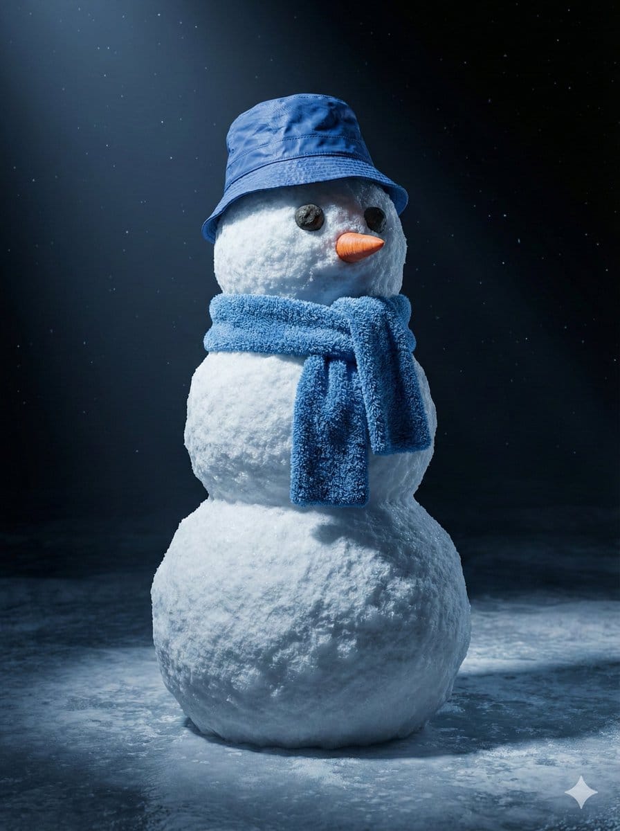 Cinematic 3D Snowman Portrait - نص توجيهي للذكاء الاصطناعي