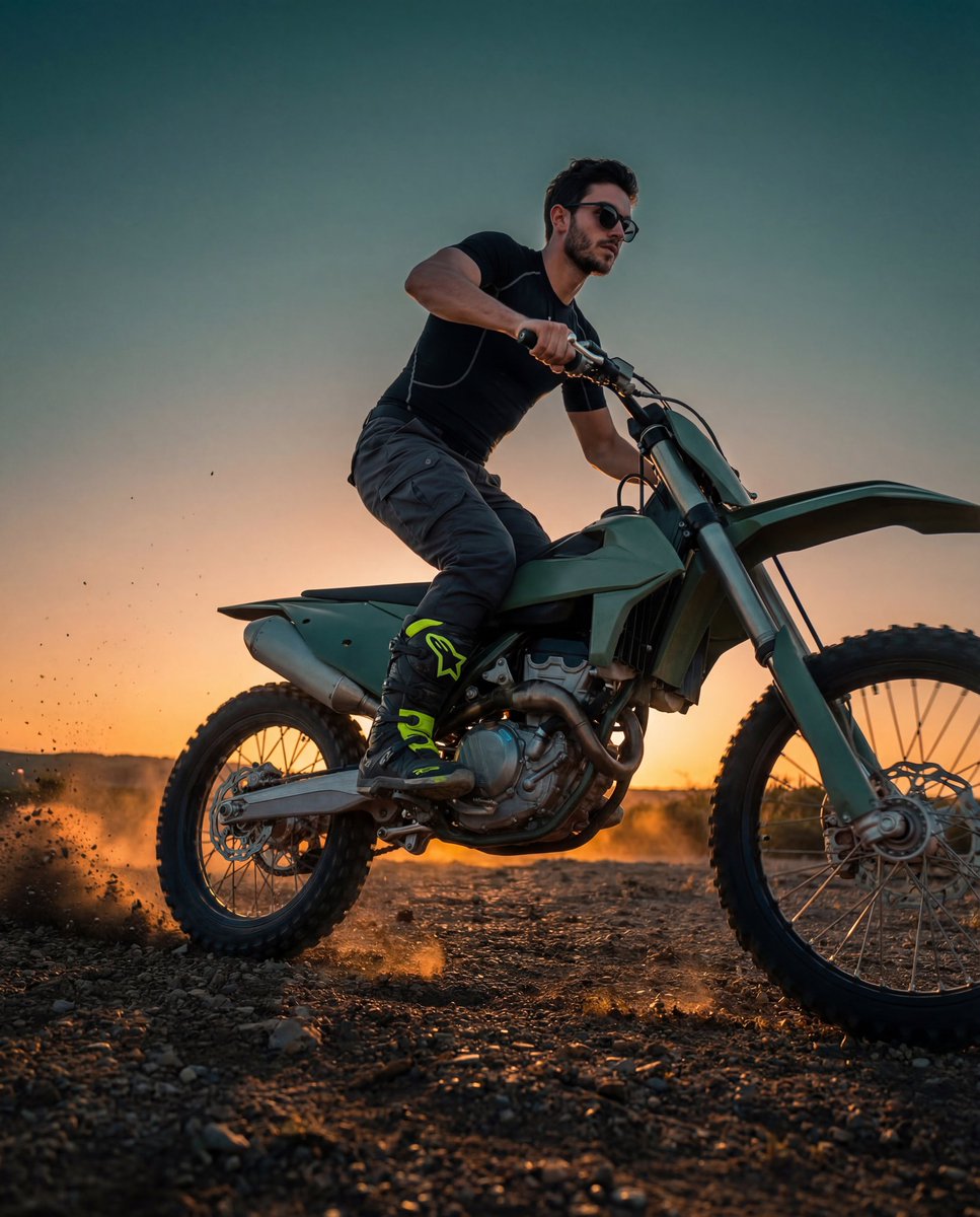 Preview image for Cinematic Fashion-Action Portrait of a Rider prompt