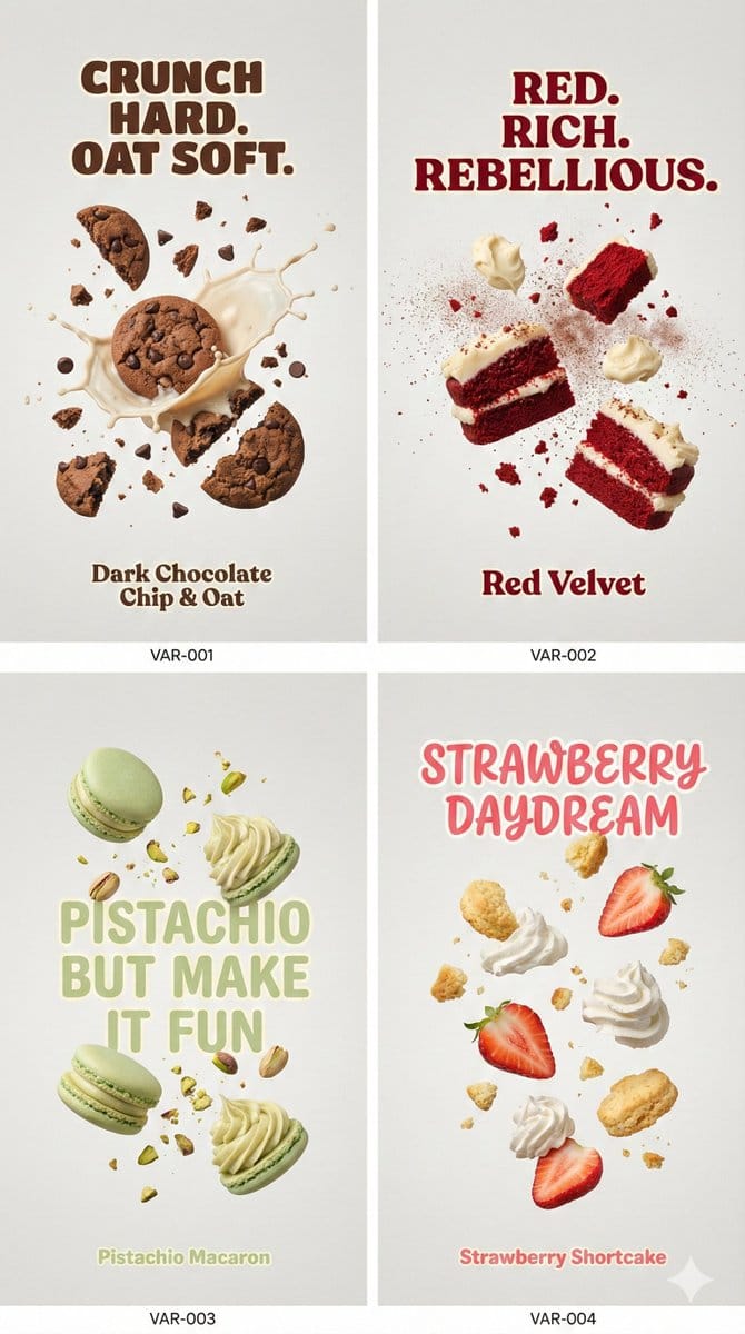 Cinematic Food Photography Prompt for Cookies