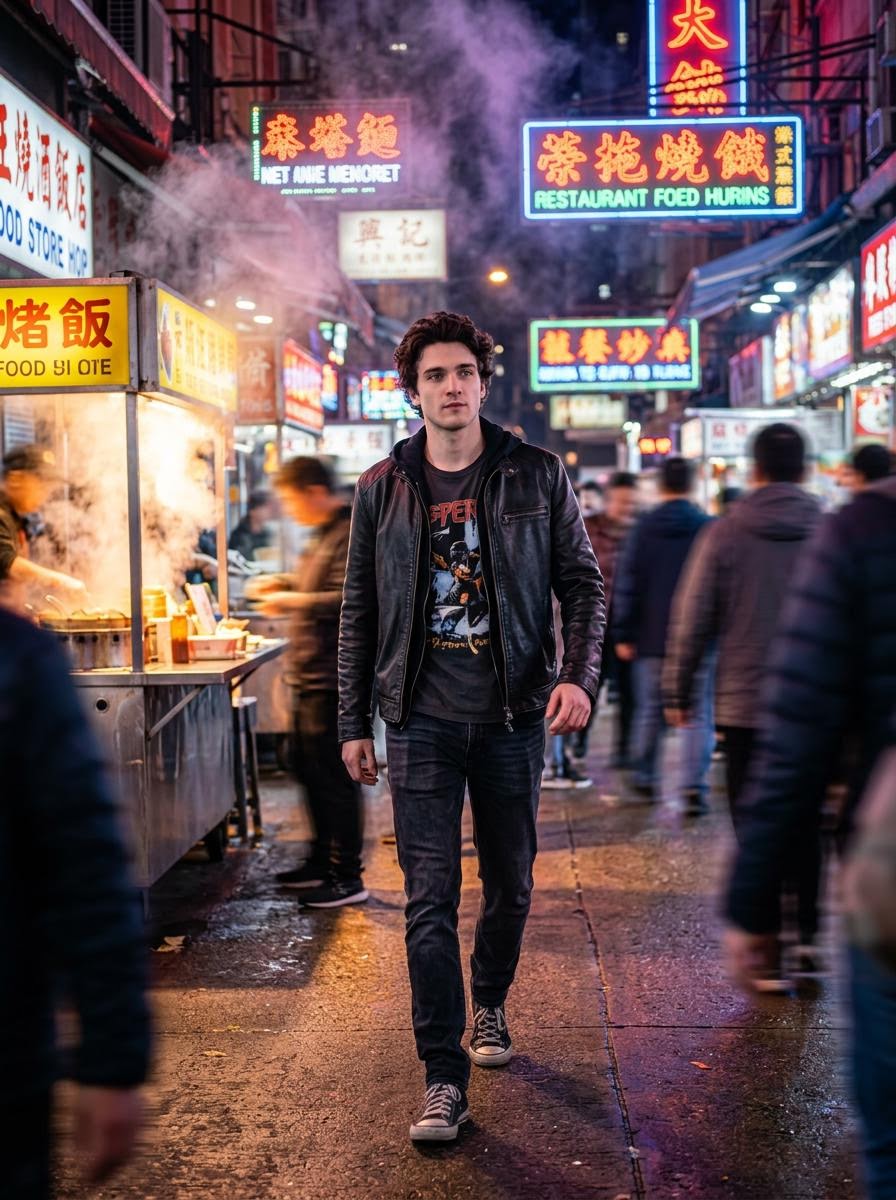 Preview image for Cinematic Hollywood-Style Street Market Walk prompt