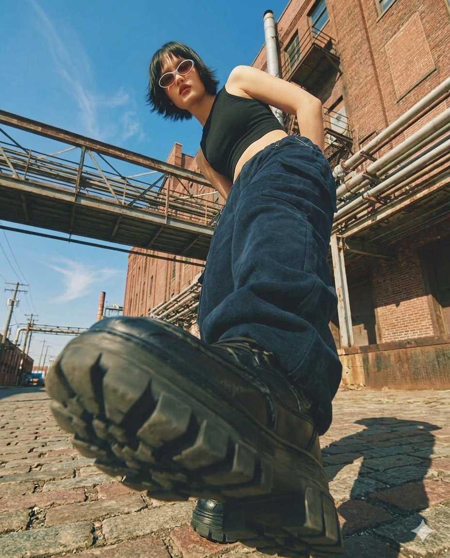 Preview image for Cinematic Industrial Fashion Prompts prompt