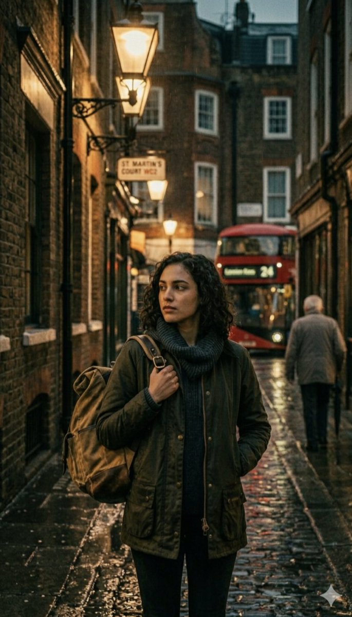 Preview image for Cinematic London Rain Street Photography prompt