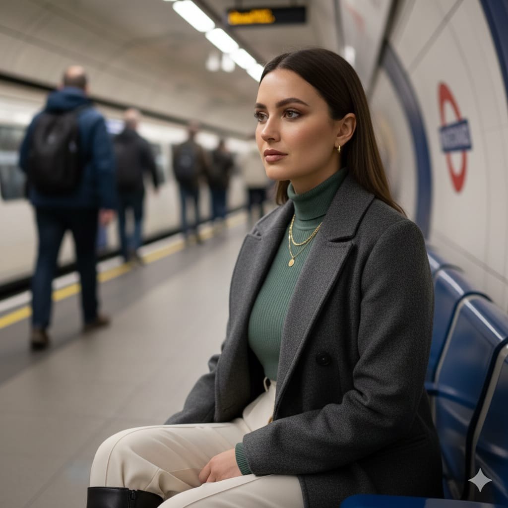 Cinematic London Underground Commuter Portrait Prompt - KI-Prompt