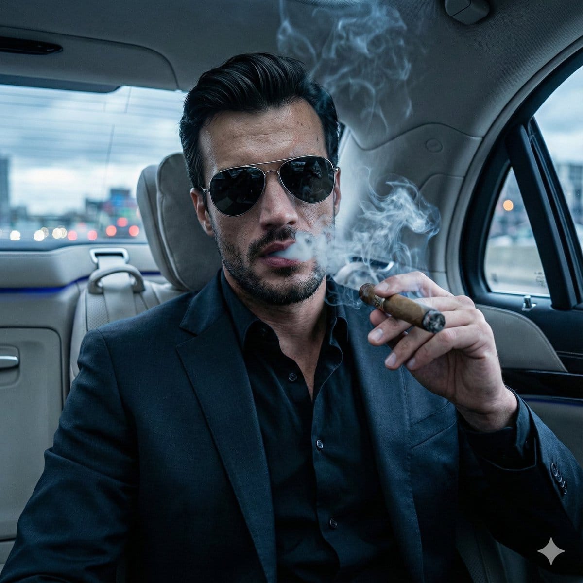 Cinematic Mafia Boss Portrait Prompt - AI Generated Character Style Image