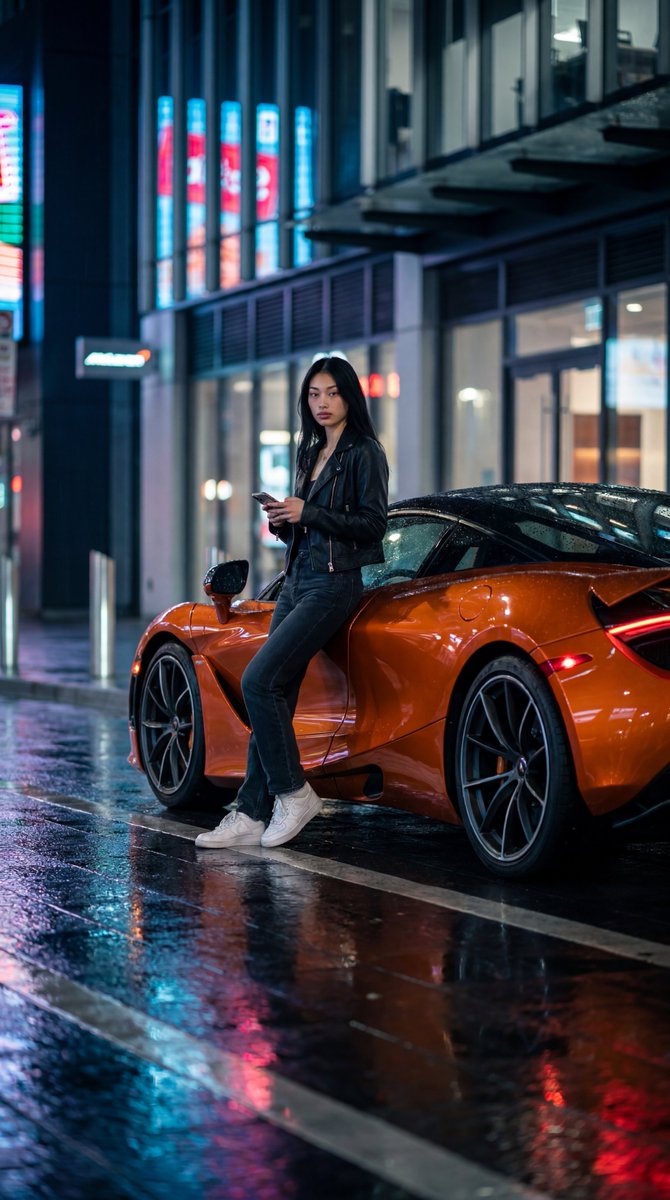 Preview image for Cinematic McLaren 720S Night Photography prompt