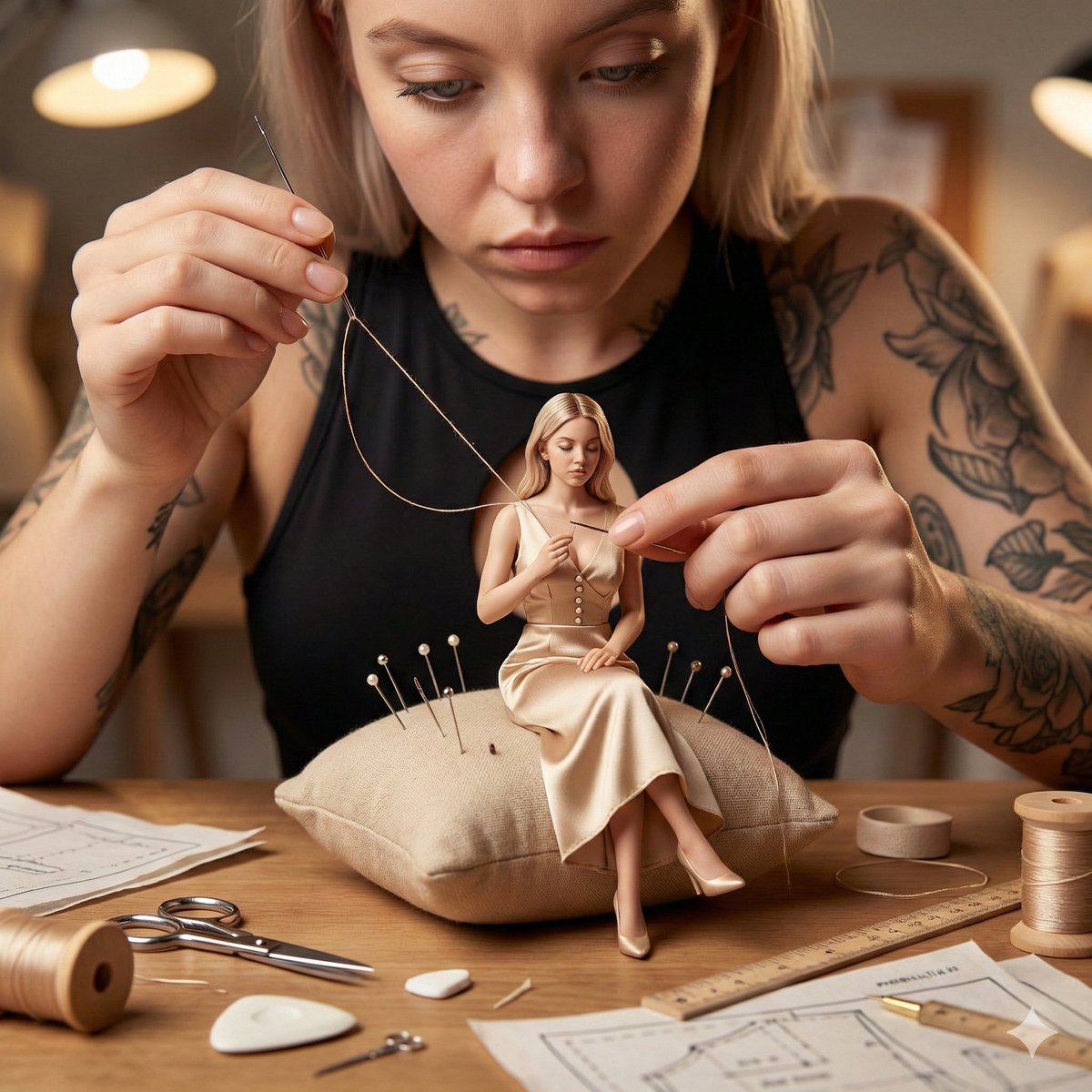 Preview image for Cinematic Miniature Tailoring Realism prompt
